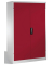 Stahlschrank 8932-052 S10300 lichtgrau, rubinrot 120,0 x 60,0 x 195,0 cm, aufgebaut